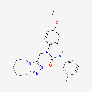 1-(4-ethoxyphenyl)-3-(3-methylphenyl)-1-(6,7,8,9-tetrahydro-5H-[1,2,4]triazolo[4,3-a]azepin-3-ylmethyl)urea