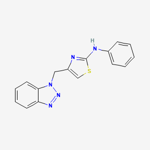 4-(benzotriazol-1-ylmethyl)-N-phenyl-1,3-thiazol-2-amine