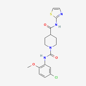N1-(5-chloro-2-methoxyphenyl)-N4-(thiazol-2-yl)piperidine-1,4-dicarboxamide