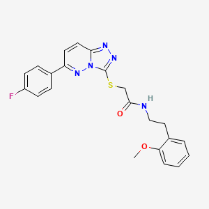 2-((6-(4-fluorophenyl)-[1,2,4]triazolo[4,3-b]pyridazin-3-yl)thio)-N-(2-methoxyphenethyl)acetamide