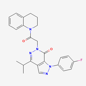 6-(2-(3,4-dihydroquinolin-1(2H)-yl)-2-oxoethyl)-1-(4-fluorophenyl)-4-isopropyl-1H-pyrazolo[3,4-d]pyridazin-7(6H)-one