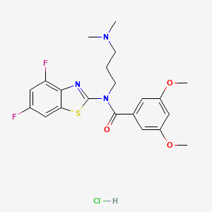 N-(4,6-difluorobenzo[d]thiazol-2-yl)-N-(3-(dimethylamino)propyl)-3,5-dimethoxybenzamide hydrochloride