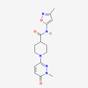 1-(1-methyl-6-oxo-1,6-dihydropyridazin-3-yl)-N-(3-methylisoxazol-5-yl)piperidine-4-carboxamide