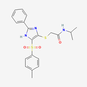 N-isopropyl-2-((2-phenyl-4-tosyl-1H-imidazol-5-yl)thio)acetamide