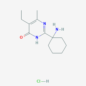 2-(1-Aminocyclohexyl)-5-ethyl-6-methyl-1,4-dihydropyrimidin-4-one hydrochloride