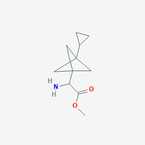 Methyl 2-amino-2-(3-cyclopropyl-1-bicyclo[1.1.1]pentanyl)acetate