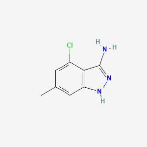 molecular formula C8H8ClN3 B2637606 4-Chloro-6-methyl-1H-indazol-3-amine CAS No. 1388047-49-1