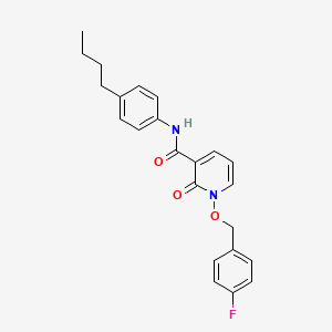 molecular formula C23H23FN2O3 B2637631 N-(4-butylphenyl)-1-[(4-fluorophenyl)methoxy]-2-oxopyridine-3-carboxamide CAS No. 868678-06-2