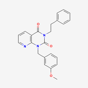 1-(3-methoxybenzyl)-3-(2-phenylethyl)pyrido[2,3-d]pyrimidine-2,4(1H,3H)-dione