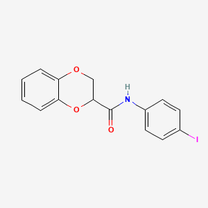 molecular formula C15H12INO3 B2637634 N-(4-iodophenyl)-2,3-dihydro-1,4-benzodioxine-2-carboxamide CAS No. 425627-39-0