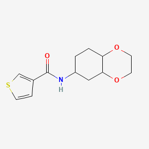 N-(octahydrobenzo[b][1,4]dioxin-6-yl)thiophene-3-carboxamide