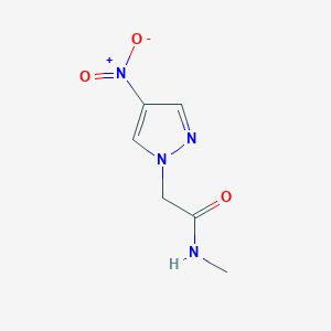 molecular formula C6H8N4O3 B2637639 N-methyl-2-(4-nitro-1H-pyrazol-1-yl)acetamide CAS No. 1339619-68-9