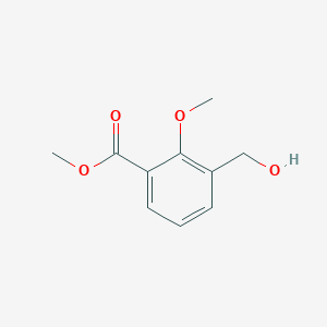 molecular formula C10H12O4 B2637643 Methyl 3-(hydroxymethyl)-2-methoxybenzoate CAS No. 1427363-87-8