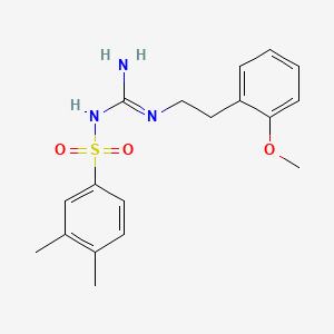 1-(3,4-Dimethylphenyl)sulfonyl-2-[2-(2-methoxyphenyl)ethyl]guanidine