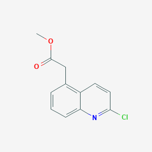 molecular formula C12H10ClNO2 B2637652 Methyl 2-(2-chloroquinolin-5-yl)acetate CAS No. 475215-58-8