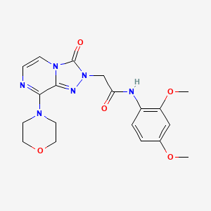 molecular formula C19H22N6O5 B2637667 N-(2,4-dimethoxyphenyl)-2-[8-(morpholin-4-yl)-3-oxo-2H,3H-[1,2,4]triazolo[4,3-a]pyrazin-2-yl]acetamide CAS No. 1251695-13-2