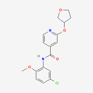 molecular formula C17H17ClN2O4 B2637711 N-(5-chloro-2-methoxyphenyl)-2-(oxolan-3-yloxy)pyridine-4-carboxamide CAS No. 1904081-82-8