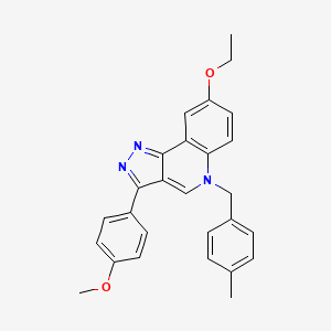 8-ethoxy-3-(4-methoxyphenyl)-5-(4-methylbenzyl)-5H-pyrazolo[4,3-c]quinoline