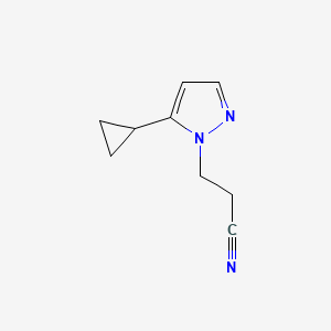3-(5-cyclopropyl-1H-pyrazol-1-yl)propanenitrile