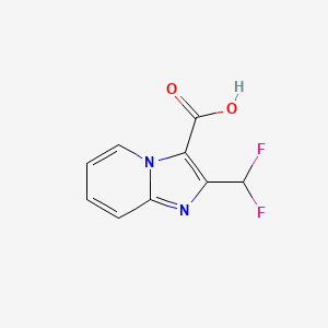 molecular formula C9H6F2N2O2 B2637766 2-(Difluoromethyl)imidazo[1,2-a]pyridine-3-carboxylic acid CAS No. 2059954-47-9