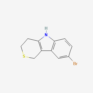 molecular formula C11H10BrNS B2637767 8-Bromo-1,3,4,5-tetrahydrothiopyrano[4,3-b]indole CAS No. 500690-88-0