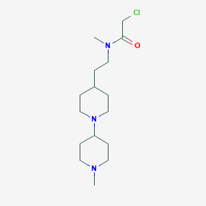 2-Chloro-N-methyl-N-[2-[1-(1-methylpiperidin-4-yl)piperidin-4-yl]ethyl]acetamide