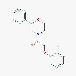 1-(2-Phenylmorpholino)-2-(o-tolyloxy)ethanone