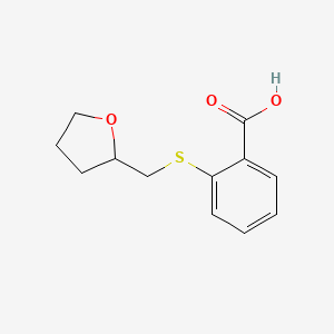 2-[(Oxolan-2-ylmethyl)sulfanyl]benzoic acid