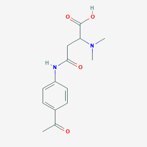 4-(4-Acetylanilino)-2-(dimethylamino)-4-oxobutanoic acid