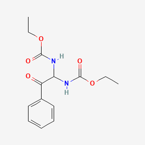 molecular formula C14H18N2O5 B2637795 Ethyl 1-[(ethoxycarbonyl)amino]-2-oxo-2-phenylethylcarbamate CAS No. 66286-38-2