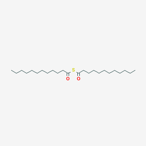 molecular formula C24H46O2S B026378 S-dodecanoyl dodecanethioate CAS No. 19659-64-4