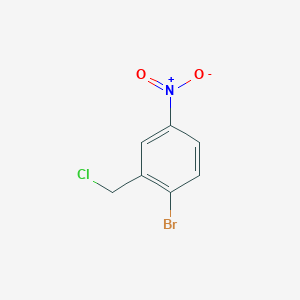 molecular formula C7H5BrClNO2 B2637835 1-Bromo-2-(chloromethyl)-4-nitrobenzene CAS No. 1134559-00-4