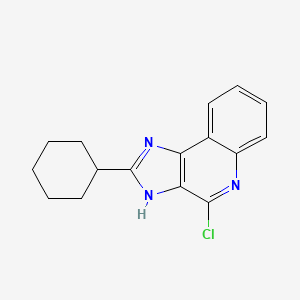 molecular formula C16H16ClN3 B2637839 4-chloro-2-cyclohexyl-3H-imidazo[4,5-c]quinoline CAS No. 890087-03-3