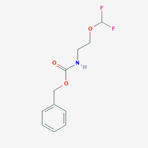 molecular formula C11H13F2NO3 B2637925 Benzyl N-[2-(difluoromethoxy)ethyl]carbamate CAS No. 1919864-85-9