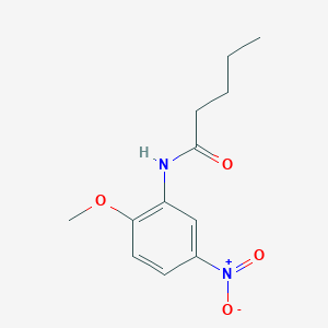 molecular formula C12H16N2O4 B2637926 N-(2-methoxy-5-nitrophenyl)pentanamide CAS No. 449167-98-0