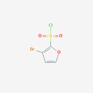 molecular formula C4H2BrClO3S B2637937 3-Bromofuran-2-sulfonyl chloride CAS No. 930111-08-3