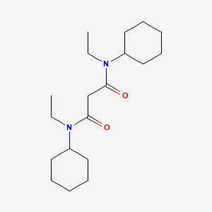 molecular formula C19H34N2O2 B2637967 N,N'-Dicyclohexyl-N,N'-diethyl-malonamide CAS No. 112724-92-2