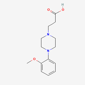 molecular formula C14H20N2O3 B2637991 3-[4-(2-Methoxy-phenyl)-piperazin-1-yl]-propionic acid CAS No. 732298-45-2