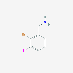 molecular formula C7H7BrIN B2638039 (2-Bromo-3-iodophenyl)methanamine CAS No. 1261448-43-4
