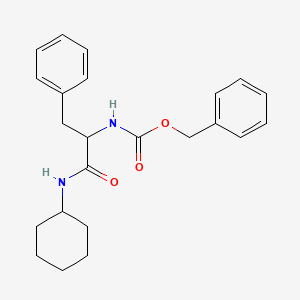 molecular formula C23H28N2O3 B2638065 Benzyl N-[1-(cyclohexylcarbamoyl)-2-phenylethyl]carbamate CAS No. 75690-74-3