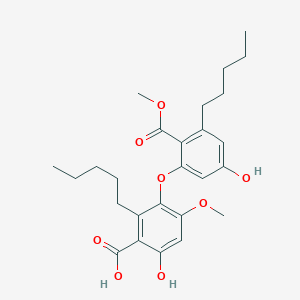 molecular formula C26H34O8 B026381 Epiphorellic acid 1 CAS No. 101910-69-4