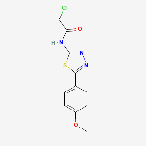B2638160 2-chloro-N-[5-(4-methoxyphenyl)-1,3,4-thiadiazol-2-yl]acetamide CAS No. 18199-99-0