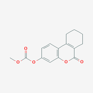 molecular formula C15H14O5 B2638166 methyl (6-oxo-7,8,9,10-tetrahydro-6H-benzo[c]chromen-3-yl) carbonate CAS No. 694502-66-4