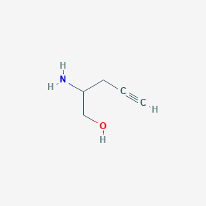 molecular formula C5H9NO B2638229 2-Aminopent-4-yn-1-ol CAS No. 1260803-30-2