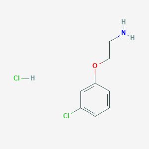 B2638240 2-(3-Chlorophenoxy)ethanamine hydrochloride CAS No. 104774-95-0; 6488-00-2