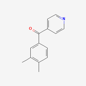 molecular formula C14H13NO B2638249 (3,4-Dimethylphenyl)(pyridin-4-yl)methanone CAS No. 868390-62-9
