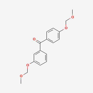 molecular formula C17H18O5 B2638272 [3-(Methoxymethoxy)phenyl][4-(methoxymethoxy)phenyl]methanone CAS No. 263395-66-0