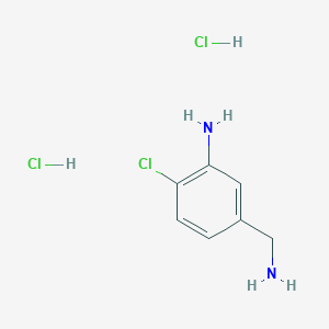 molecular formula C7H11Cl3N2 B026383 5-(Aminomethyl)-2-chloroaniline dihydrochloride CAS No. 102677-74-7