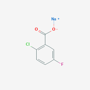 molecular formula C7H3ClFNaO2 B2638321 Sodium 2-chloro-5-fluorobenzoate CAS No. 1382106-79-7