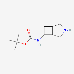 molecular formula C11H20N2O2 B2638350 tert-butyl N-{3-azabicyclo[3.2.0]heptan-6-yl}carbamate CAS No. 1258640-71-9